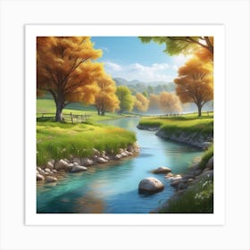 Autumn Landscape 19 Art Print