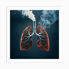 Lungs Stock Photos & Royalty-Free Footage 3 Art Print