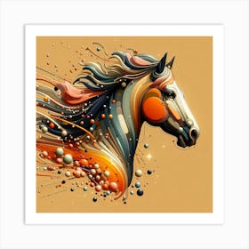 Creative Horse Beauty Illustration Nr 117 Art Print