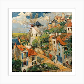Van Gogh Style: Montmatre Series. 1 Art Print