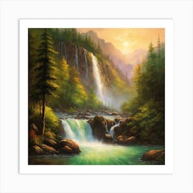 Waterfall 1 Art Print