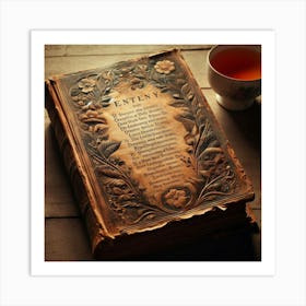 Ancient Tea Recipe Book Art Print