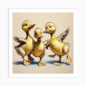 Ducklings 35 Art Print