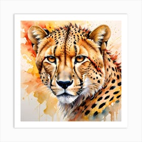 High Detailed Jaguar Painting Art Print