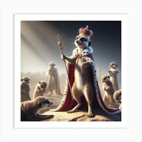 Meerkats Art Print