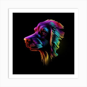 Rainbow Dog 3 Art Print