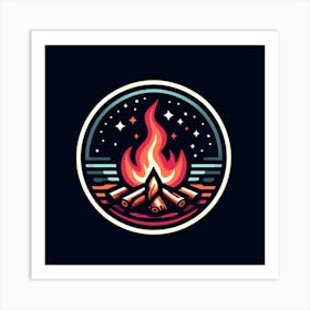 Campfire 2 Art Print