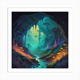 Mystic Grotto 1 Art Print