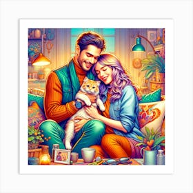 The Millenial family Art Print