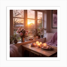 Swedish Sunset Art Print