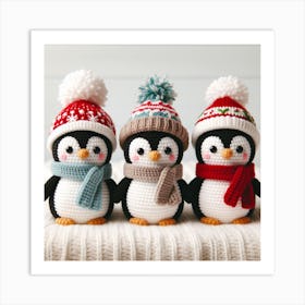 Amigurumi, Penguins Art Print