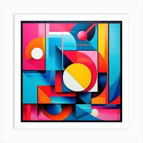 Abstract Piece Colorful Visions Art Print