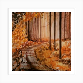 Autumn Path Art Print