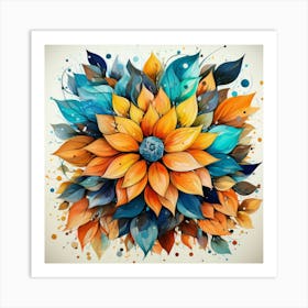 Sunflower Painting Art Print