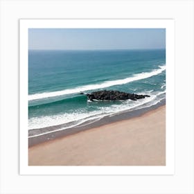 Aerial View Of A Beach 17 Art Print