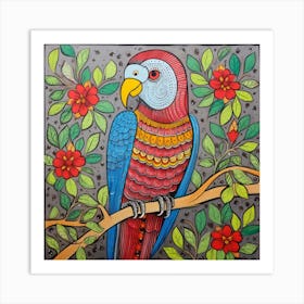 Parrot On A Branch 1 Art Print