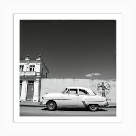 Old Car In Cuba Art Print