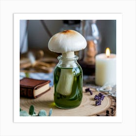 A Clear Glass Bottle Filled With A Green Tja96n73s6ilhdxvkgqv A Qptzisceqkusz Ffg3l9aa Art Print