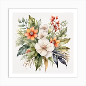 Jungle Bouquet 5 Art Print