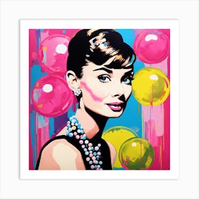Audrey Hepburn 6 Art Print