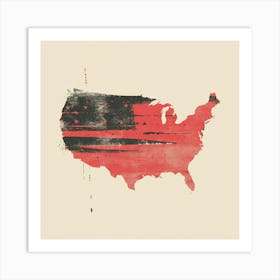 A Usa Minimal Illustration 1720362662 2 Art Print