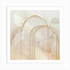 Gold Arches 1 Art Print