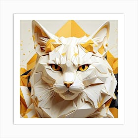 Polygonal Cat Art Print