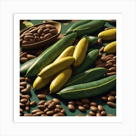 Green Peas Art Print