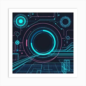 Retro Futuristic Elements,Retro Futuristic Background,Retro Futuristic Templates (90) Art Print