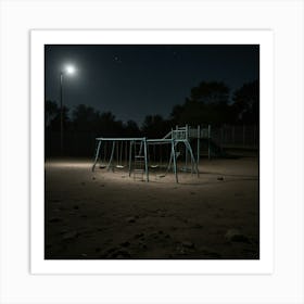 Night At The Playground Art Print