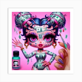 Money Girl Art Print