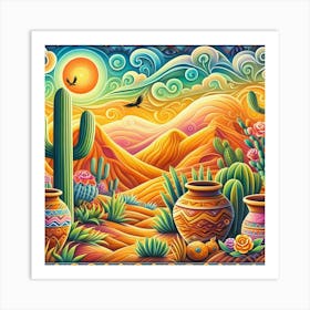 Mexican Landscape Art Print