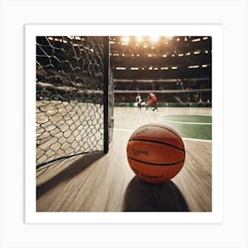 Basketball Court Art Print