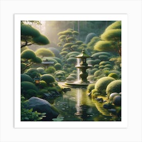 Japanese Garden 3 Art Print