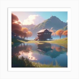 House On A Hill Art Print