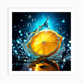 Lemon Broken Glass Effect No Background Stunning Something That Even Doesnt Exist Mythical Bei Art Print