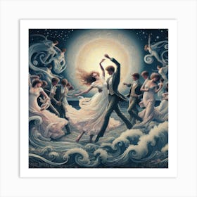 Moonlight Dance Art Print