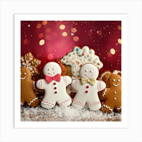 Firefly Festive Gingerbread Friends In A Candy Wonderland 99969 Art Print