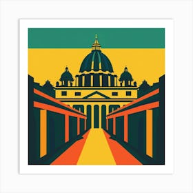 A Vatican City Vector Design Illustration 1720445017 3 Art Print