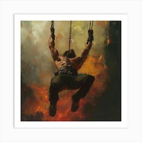 Swinging Man Art Print