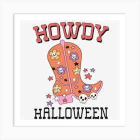 Howdy Halloween Art Print