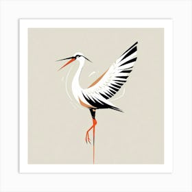 Stork 7 Art Print