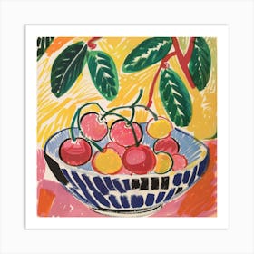 Cherry Painting Matisse Style 11 Art Print