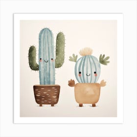 Cute Cactus Art Print