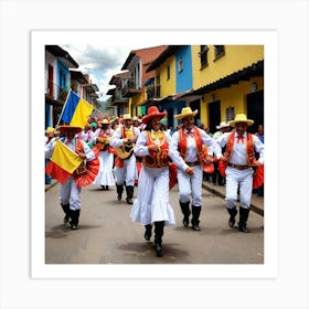 Colombian Dancers 5 Art Print