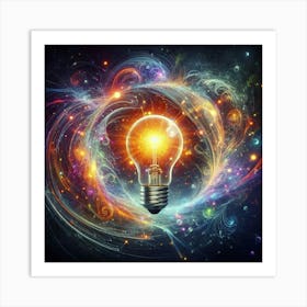 Light Bulb Art Print