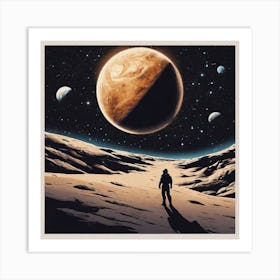 Man On The Moon Art Print
