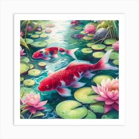 Koi Fish 1 Art Print