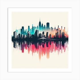 New York City Skyline Canvas Art Art Print