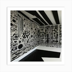 Black And White Room Art Print